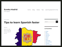 Tablet Screenshot of eureka-madrid.com